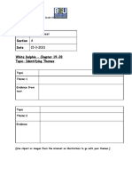 Worksheet - Identifying Themes