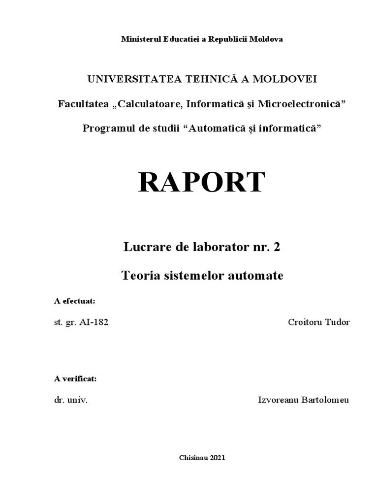 Croitoru Tudor Laborator 2 | PDF