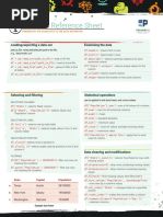 Pandas: Reference Sheet