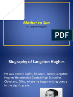 Mother To Son: By: Langston Hughes