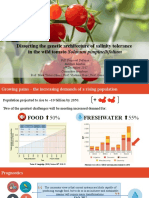 Dissecting The Genetic Architecture of Salinity Tolerance in The Wild Tomato Solanum Pimpinellifolium