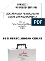 PAKK3373 Pengurusan Kecemasan Alatan Kotak Pertolongan Cemas Dan Kegunaannya