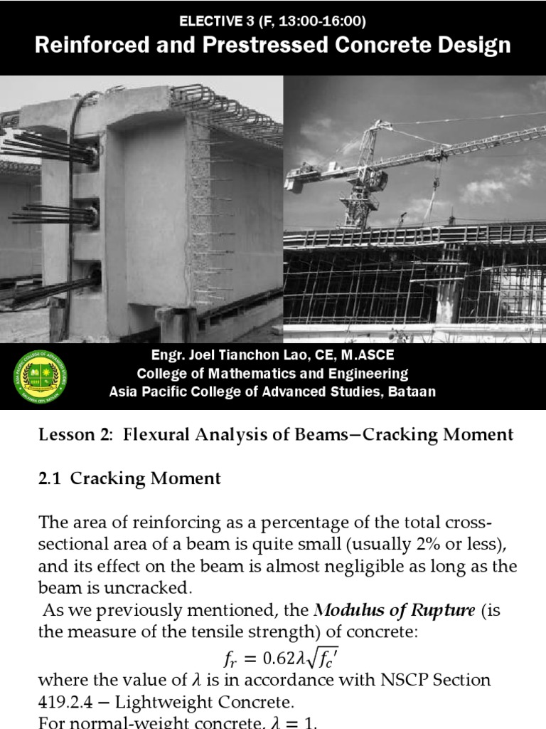 Reinforced and Prestressed Concrete Design | PDF | Bending | Beam ...
