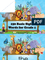 150 Basic Words Grade 1