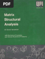 Matrix Structural Analysis by M. Daniel Vanderbilt