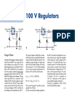 100 V Regulators: Gregor Kleine