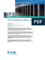 UPS Installation Safety Requirements: White Paper Series