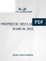 31 Days of Prophetic Declarations - March, 2021