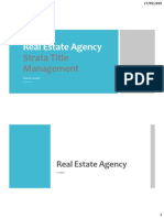 Real Estate Agency - Strata Title