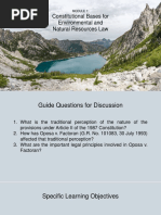 Module 1 - Constitutional Bases For Environmental and Natural Resources Law