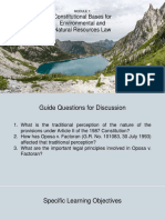 Module 1 - Constitutional Bases For Environmental and Natural Resources Law