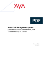 Avaya Call Management System Software Installation, Maintenance, and Troubleshootingfor Linux R18