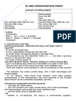 Outline of Advantage and Disadvantage