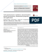 CuO Nanostructures Synthesis, Characterization, Growth Mechanisms, Fundamental Properties, and Applications