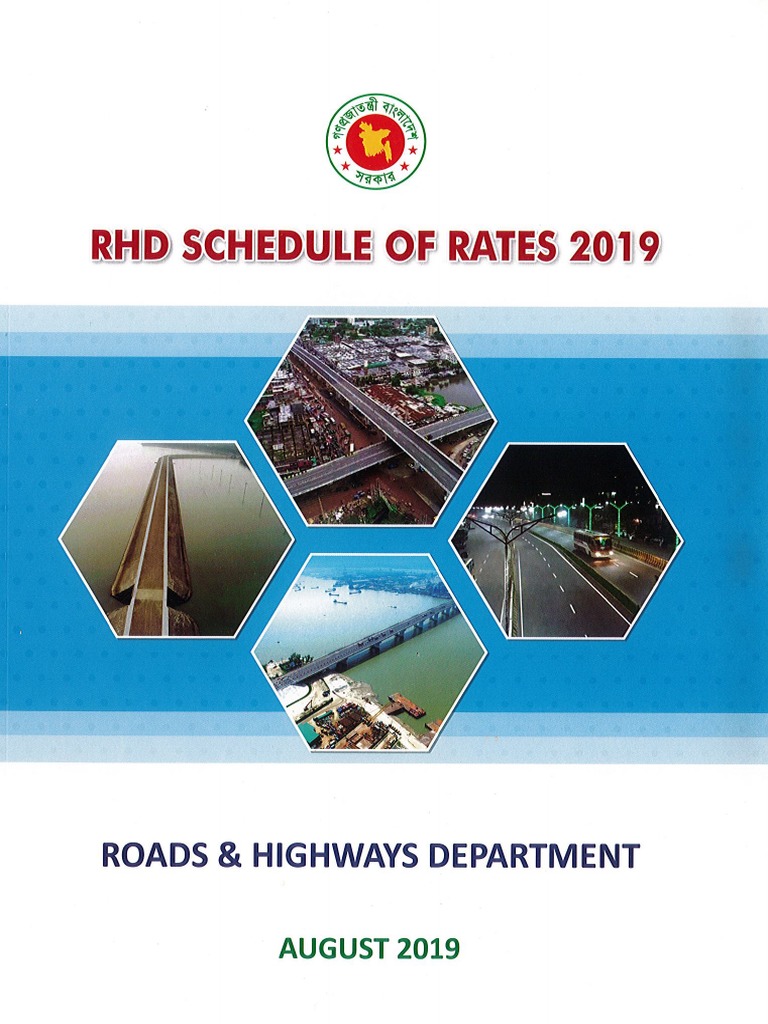 RHD Schedule Of Rates 2019 PDF