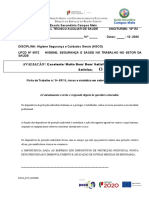 Ficha de Trabalho N.º 5 - EPI'S, Riscos e Sinalética em Setores Do Trabalho (Revisões)