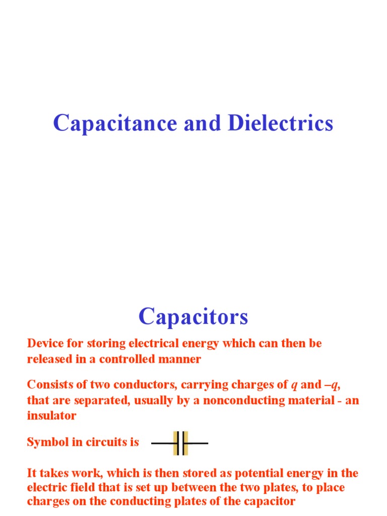 Understanding Capacitance and Dielectrics | PDF | Capacitance | Dielectric
