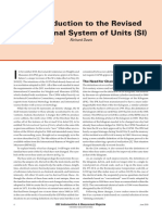 An Introduction To The Revised International System of Units (SI)