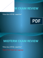 Midterm Exam Review