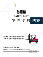 Tailift FD (G) 15-35 7L (TCP) Series Parts Manual