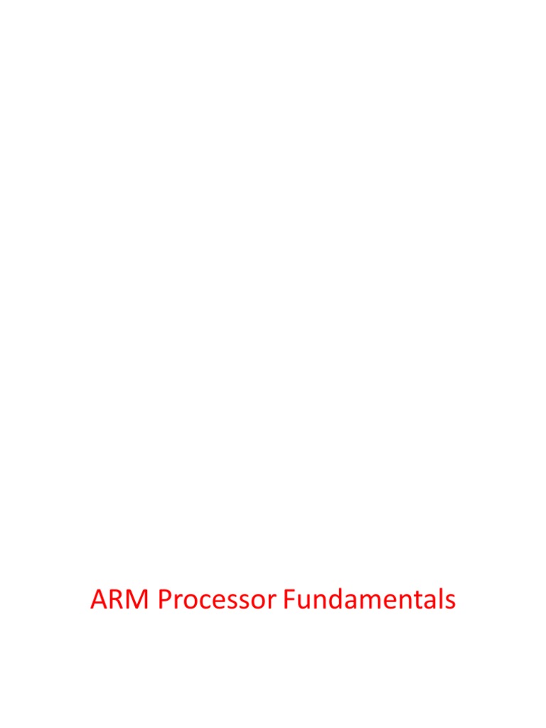 Arm Fundamentals Download Free Pdf Arm Architecture Computer Hardware