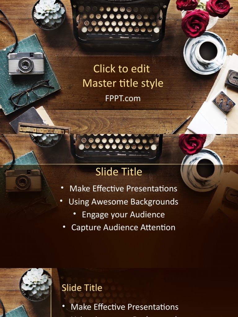 Typewriter Template 16x9 | PDF