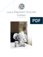 Baby Elephant Crochet Pattern: by Luciana Caro