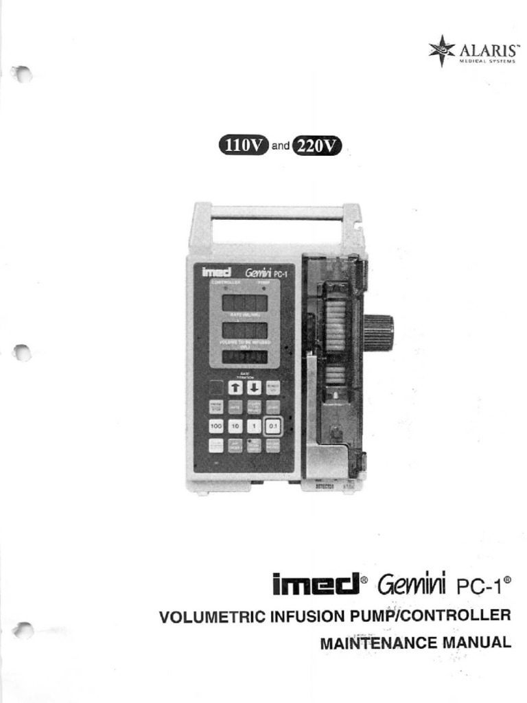 Imed Gemini PC1 Infusion Pump Service Manual (2000) PDF Power