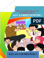 RPP Kurikulum 2013: Kelas 4 Semester 2