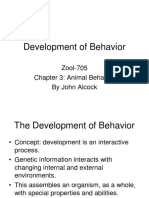 Development of Behavior: Zool-705 Chapter 3: Animal Behavior by John Alcock
