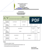 Jadwal Praktikum Kimia Organik II - Semester IV - Genap 2020-2021-1