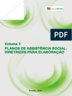 Caderno SUAS Volume 3 (2008) - Planos de Assistencia Social Diretrizes Para Elaboracao
