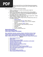 Python Syllabus PDF | PDF | Python (Programming Language) | Object ...