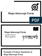 Slope-Intercept Form