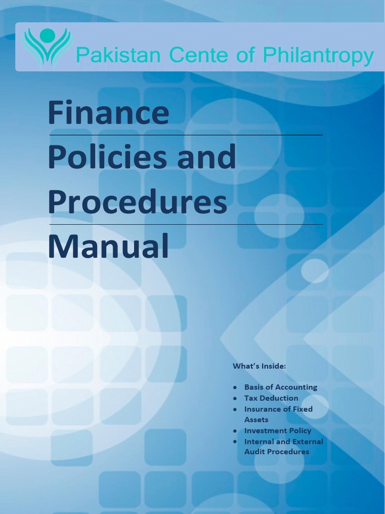 Financial Manual | PDF | Depreciation | Internal Control