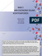 BAB 5 Pemikiran Ekonomi Islam Kontemporer