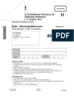 Unit j250 11 Physics Higher Tier Paper 11 Sample Assessment Material