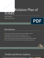 Public Relation Plan of TOMS