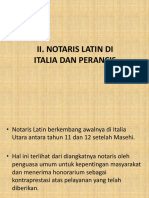 Ii. Notaris Latin Di Italia Dan Perancis