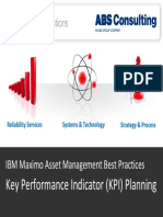 Key Performance Indicator (KPI) Planning: IBM Maximo Asset Management Best Practices