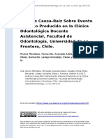 Analisis Causa-Raiz EA Producido en La Clinica Odontologica