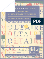 Voltaire Hoy Un Reto para El Pensamiento by Charles Porset, Miguel Benítez, Eduardo Bello, Fernando Savater