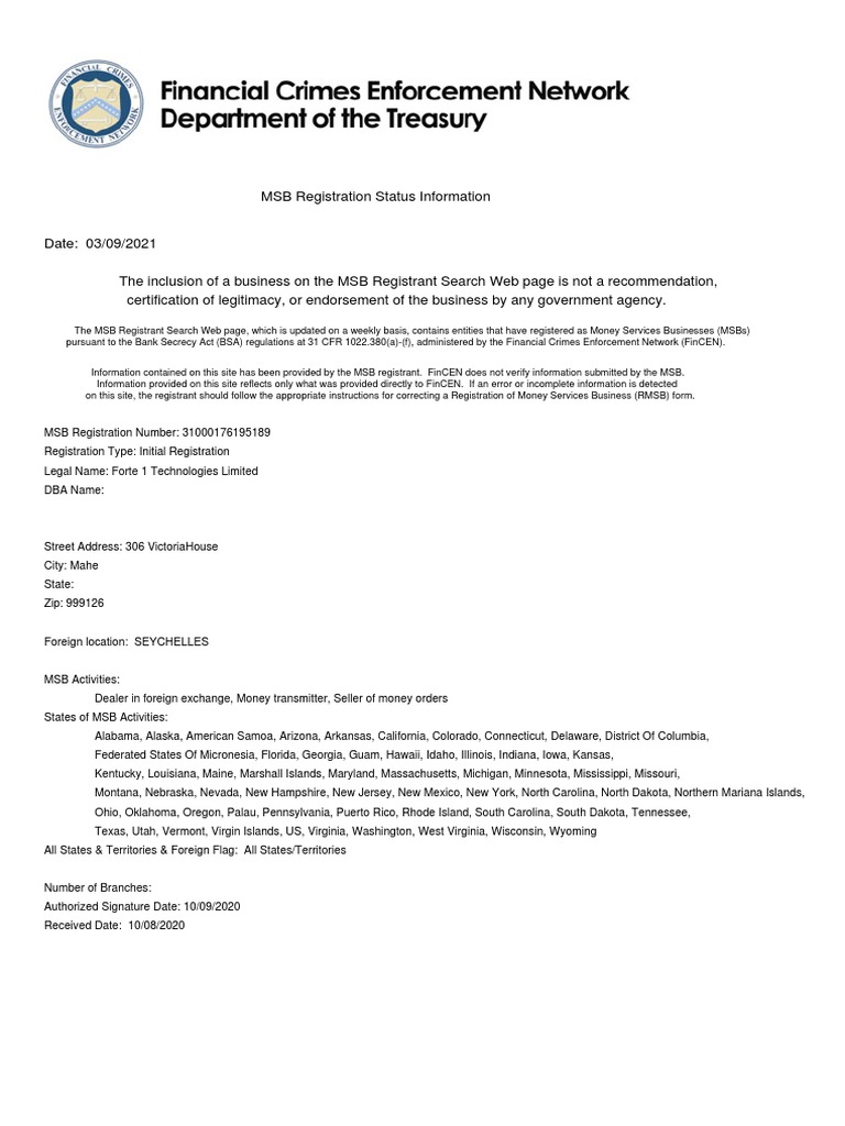 Msb Registration Pdf