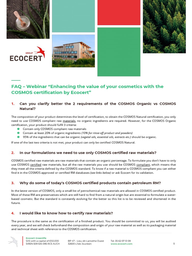 Enhancing The Value of Your Cosmetics With The COSMOS Certification by ...