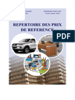 Repertoire Des Prix de Refrence Edition 2018