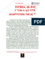 Comentário Na Rede Sobre Sobre Tudo o Que Está Acontecendo Por Aí André SantAnna