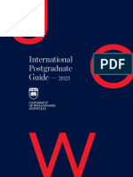 University of Wollongong Postgraduate Guide 2021