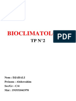 BIOCLIMATOLOGIE TP N°2