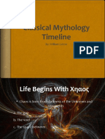 Classical Mythology Timeline: By: William Letzer
