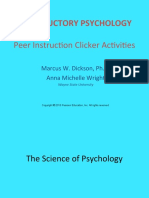 Introductory Psychology: Peer Instruction Clicker Activities